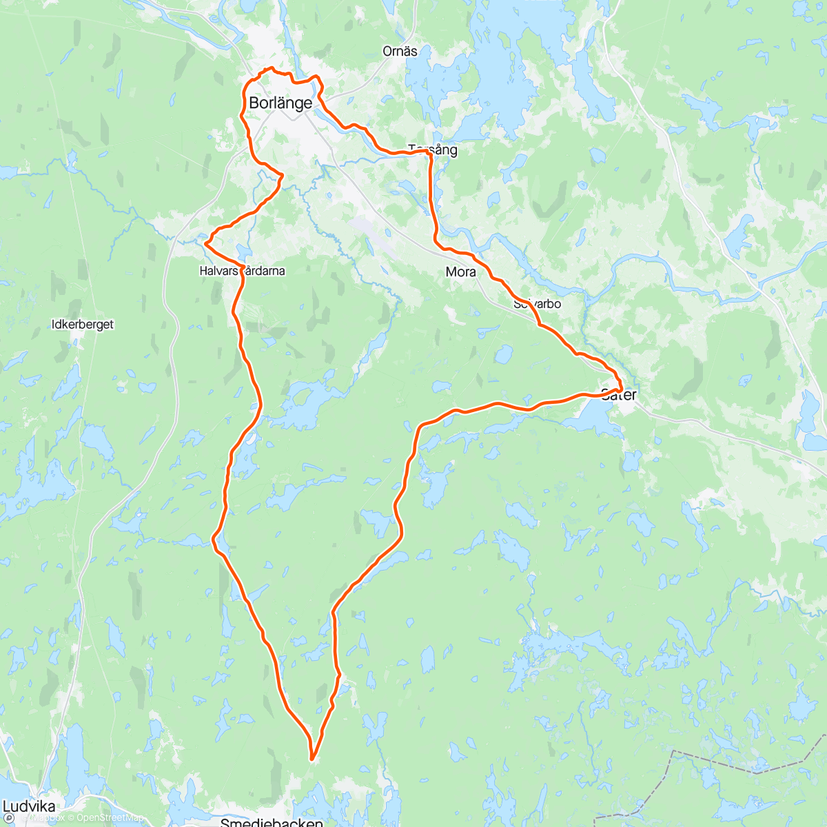 Map of the activity, Stakning