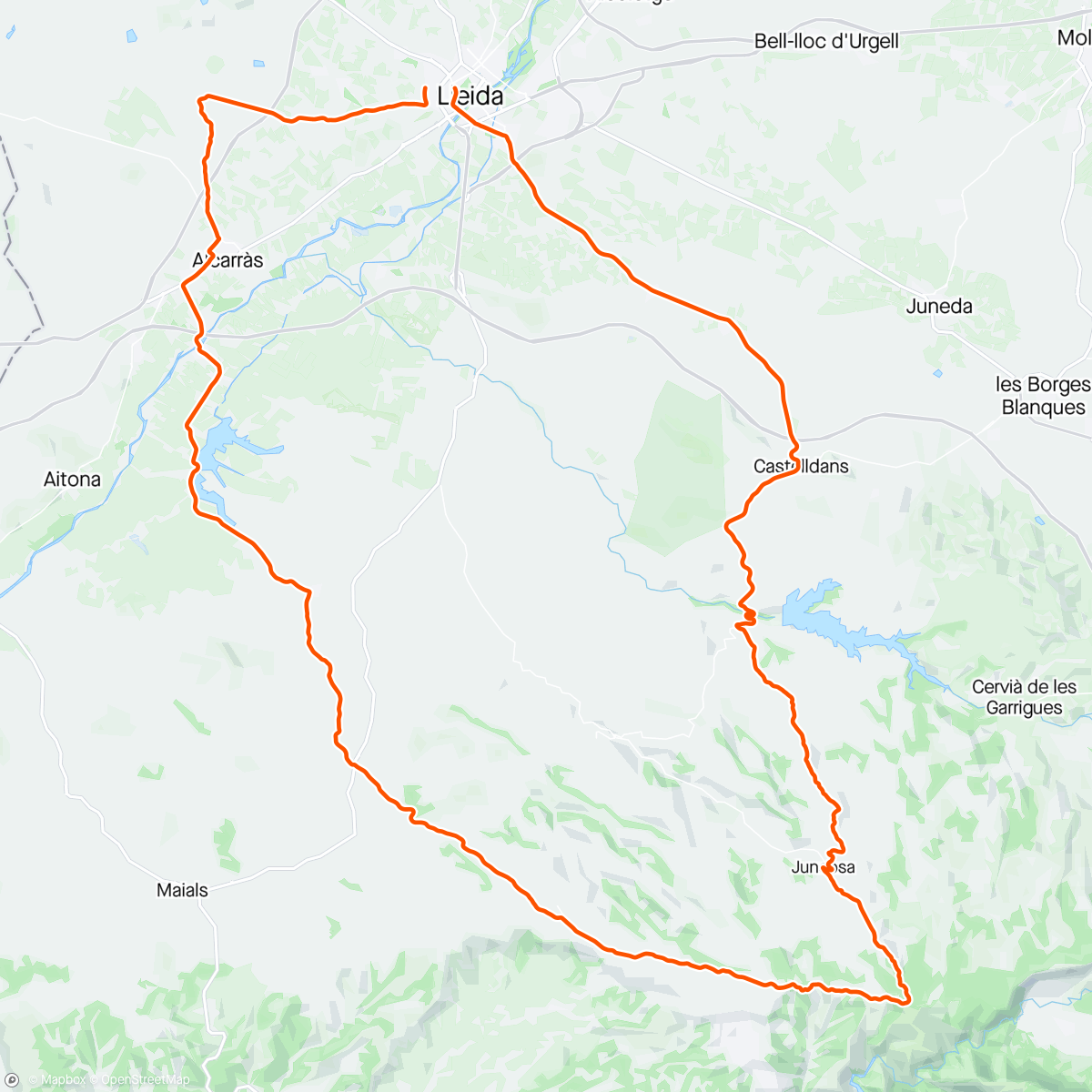 Map of the activity, Crestejant per Les Garrigues