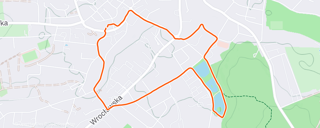 Map of the activity, Lunch Run