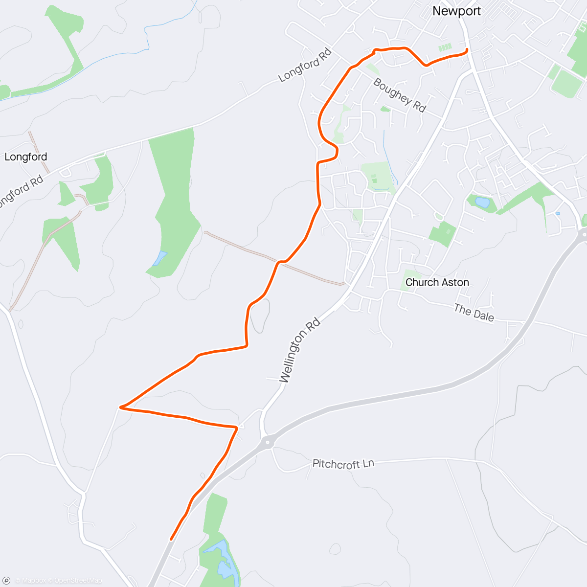 Map of the activity, Walk back to collect the car with a different dog