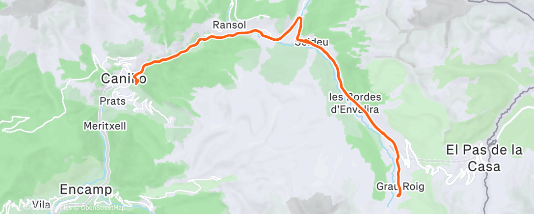 Map of the activity, Morning Ride