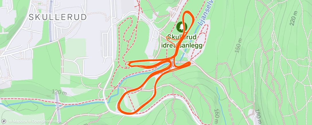 Map of the activity, Lunsjskate