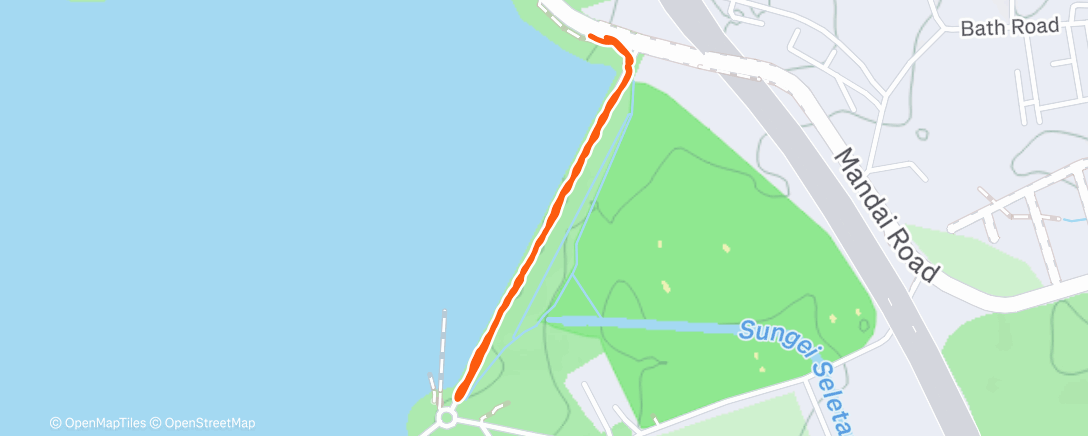 Map of the activity, Midnight Walk to look for Samba Deer