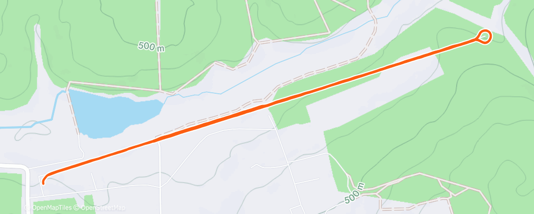 Map of the activity, Дневной забег