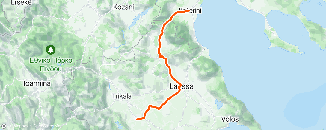 Map of the activity, Hellas stage 2 - 11th