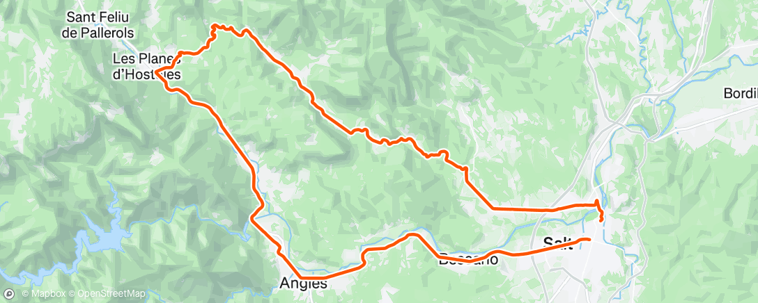 Map of the activity, Morning Ride