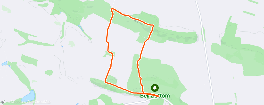 Map of the activity, Terrington Woods loop