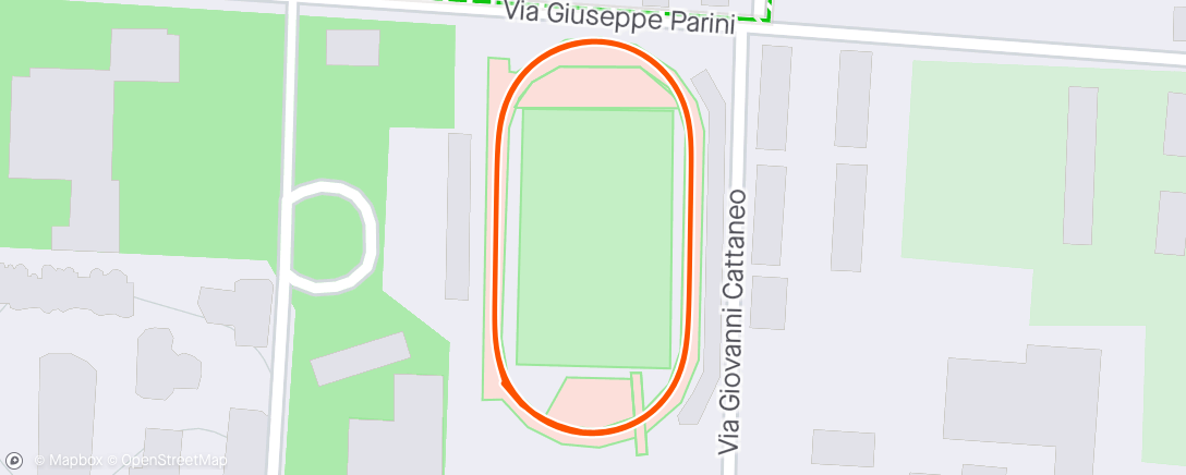 アクティビティ「Staffetta 24x1 ora Saronno」の地図