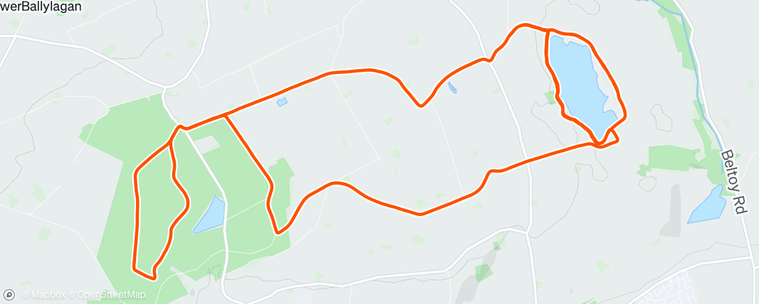 Map of the activity, Seapark Sunday Run + an extra bit