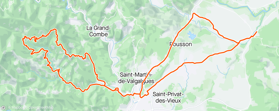 Map of the activity, Stage CTC J2 Croix des Vents, Baraque