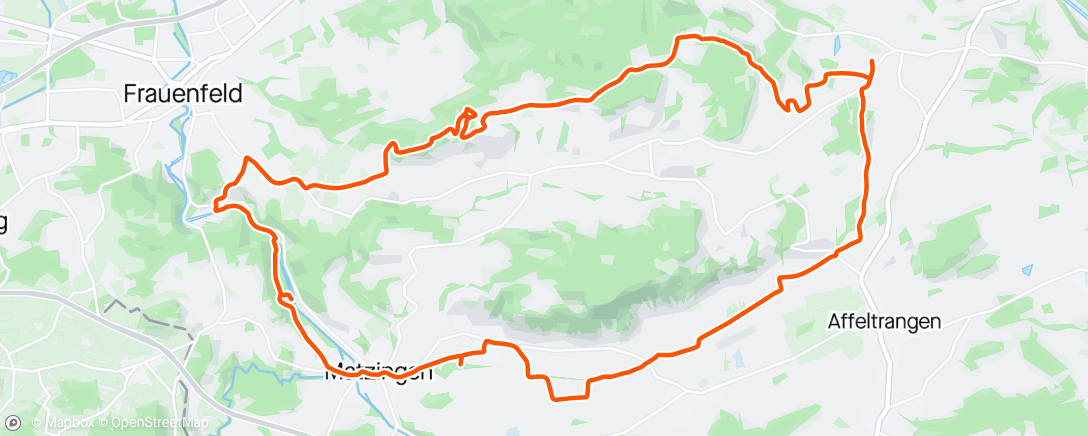 Map of the activity, E-Bike-Fahrt am Nachmittag