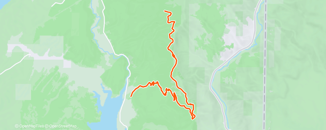 Map of the activity, Afternoon Mountain Bike Ride