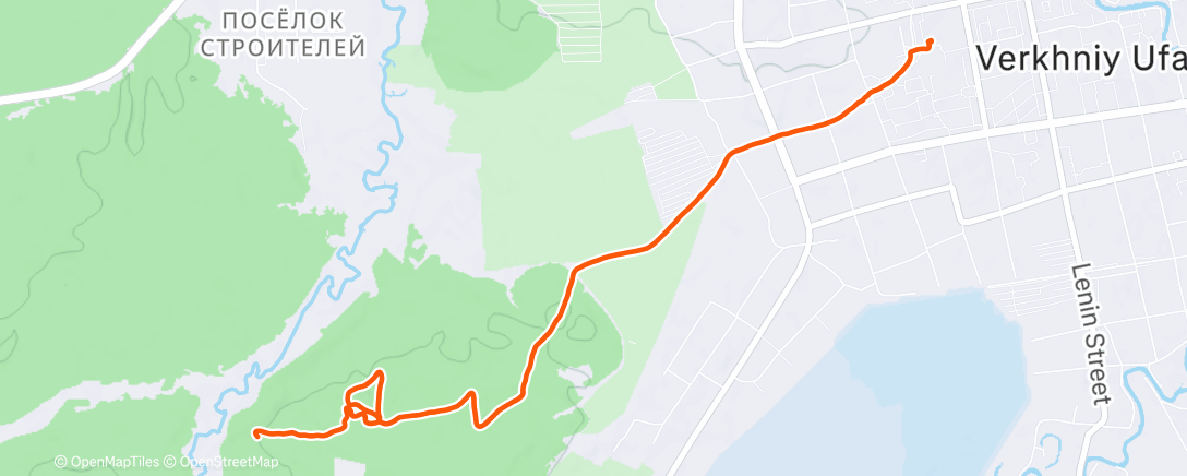 Map of the activity, Полуденный забег