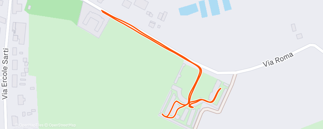 Map of the activity, Camminata dell'ora di pranzo