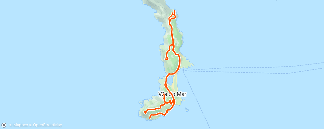 Map of the activity, Trail - Islas Cíes