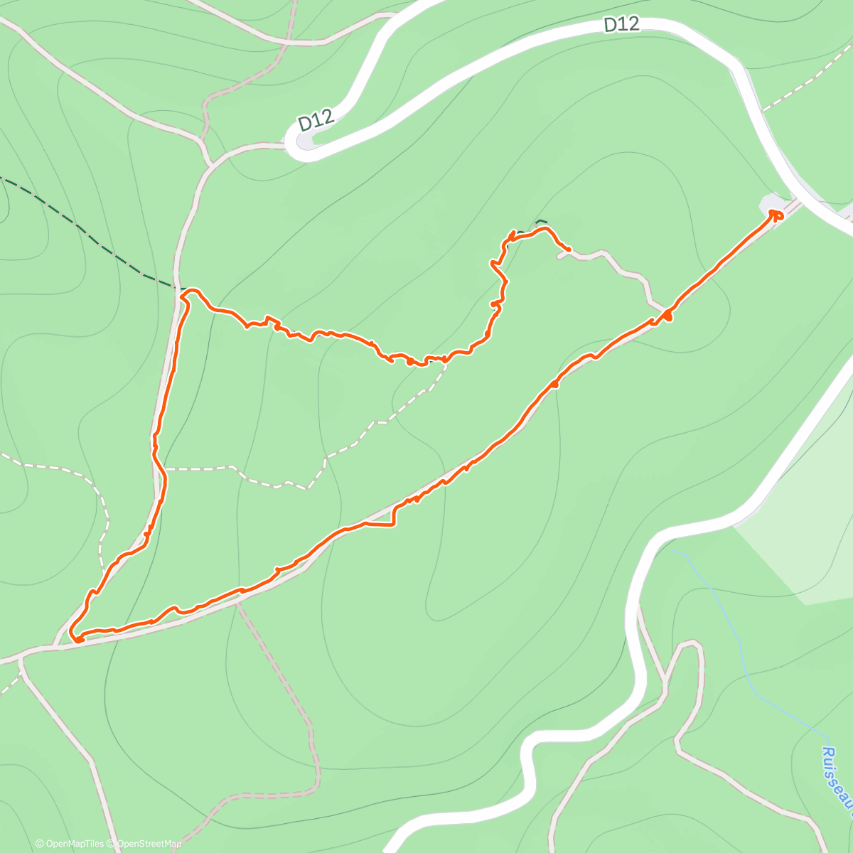 Map of the activity, Balade neigeuse