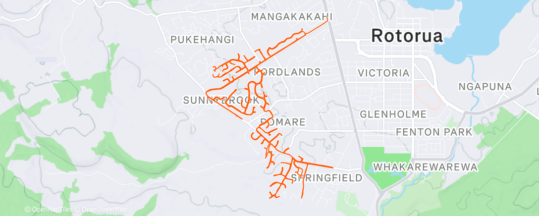 Map of the activity, Morning Ride