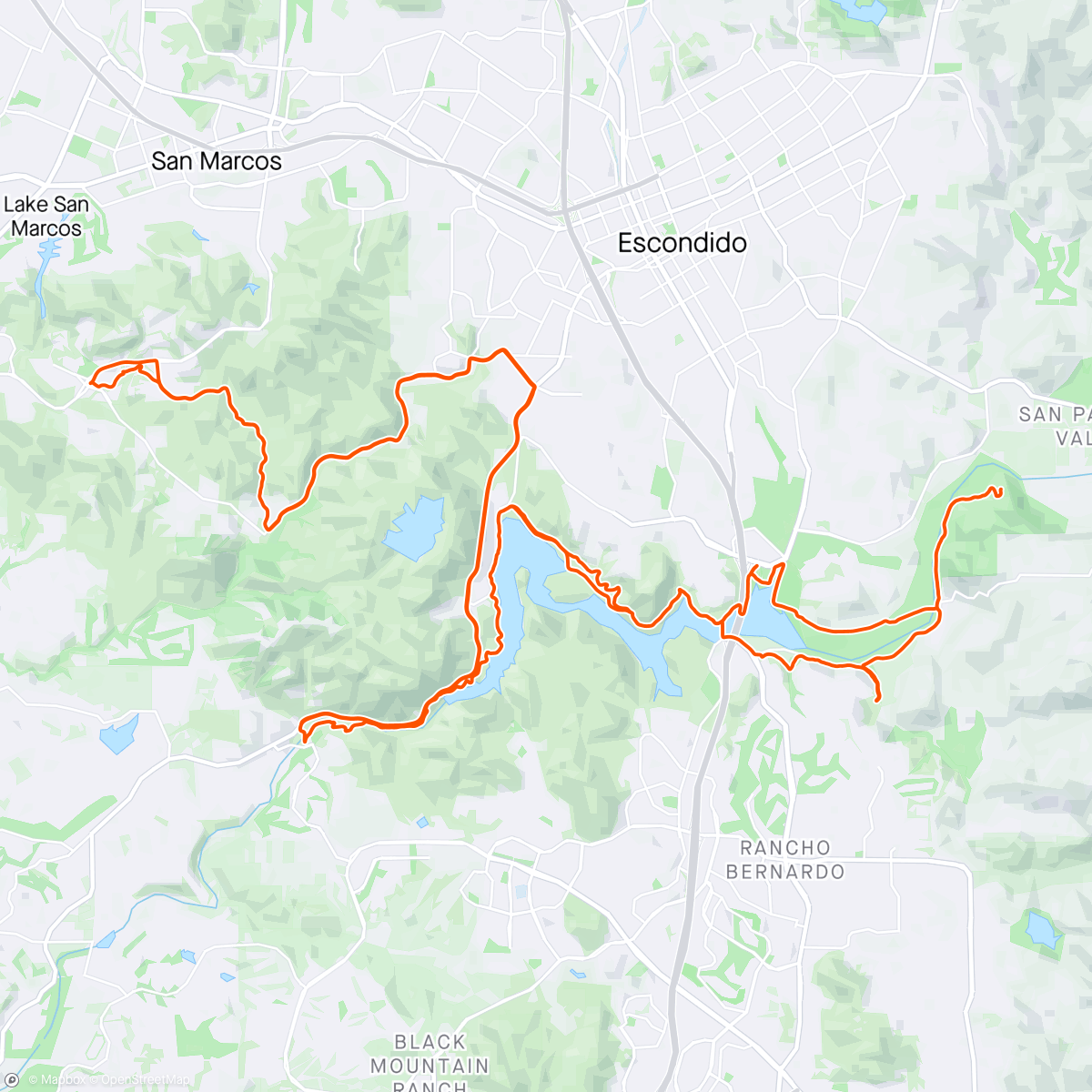 Map of the activity, BWR CA Recon Ride