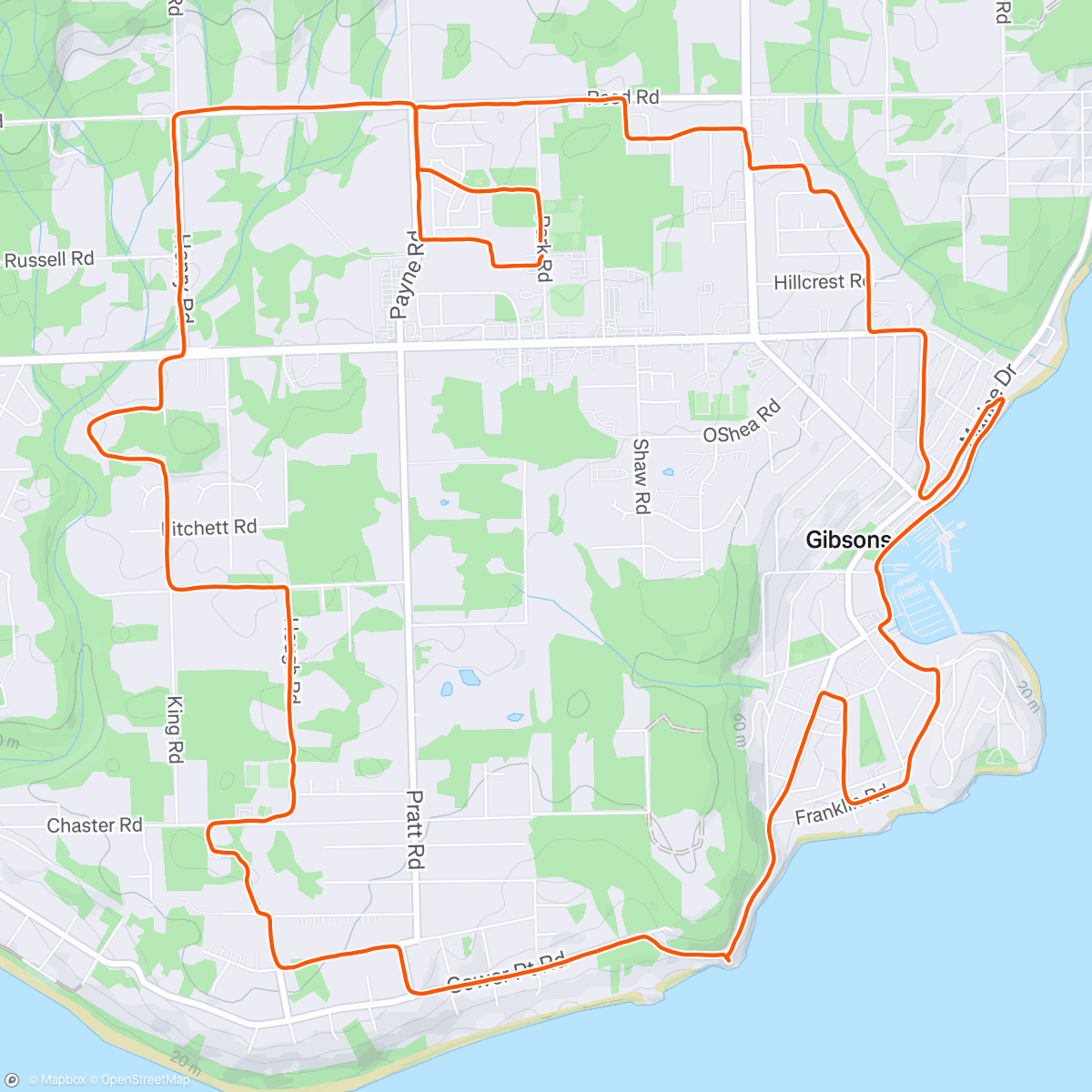 Map of the activity, Workin’ it out