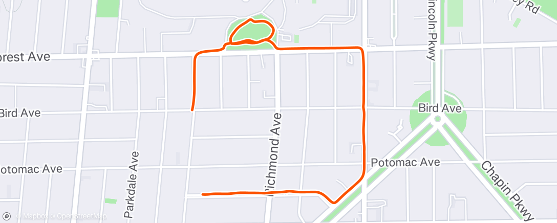 Map of the activity, Evening Walk 🌨