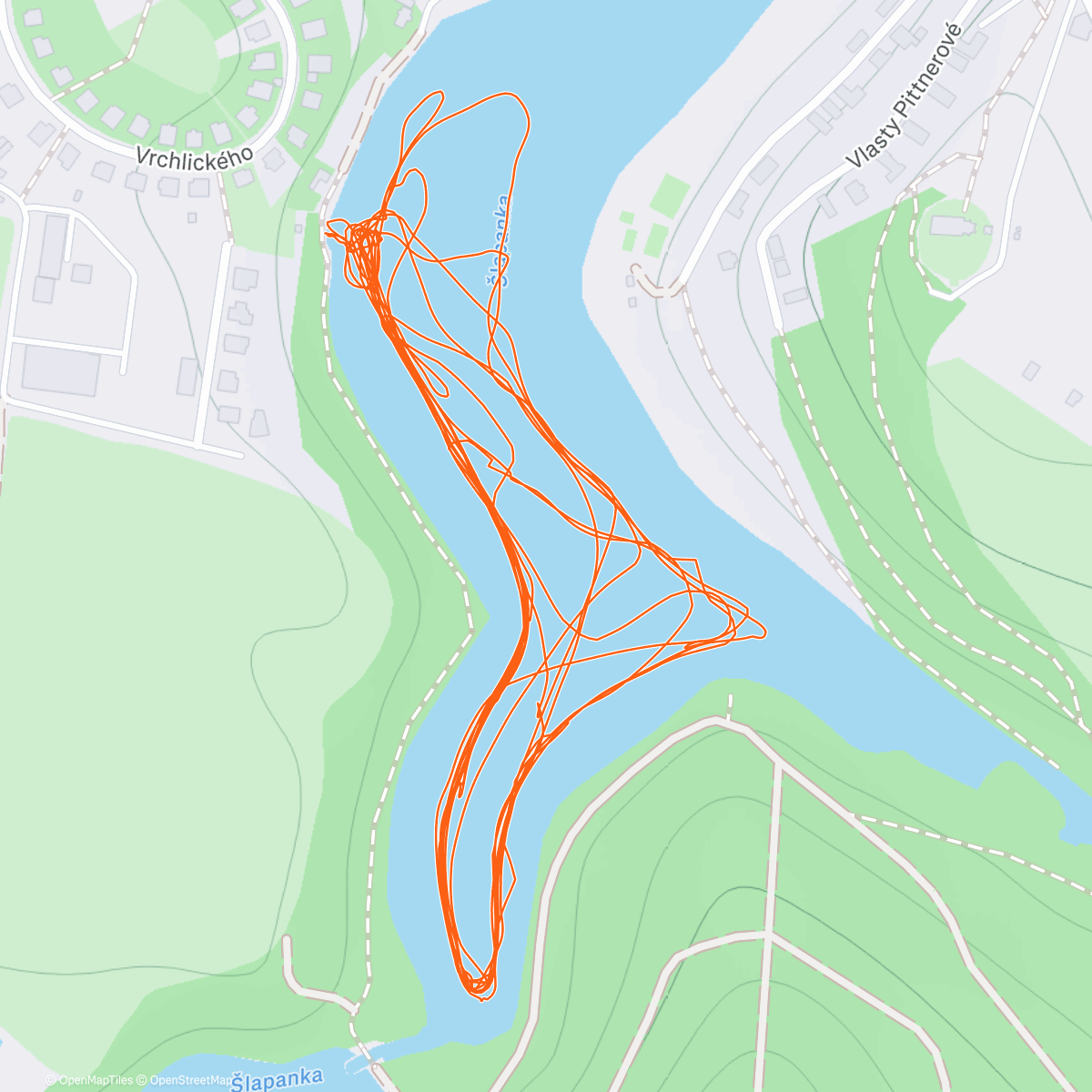 Map of the activity, Odemykani Pekla