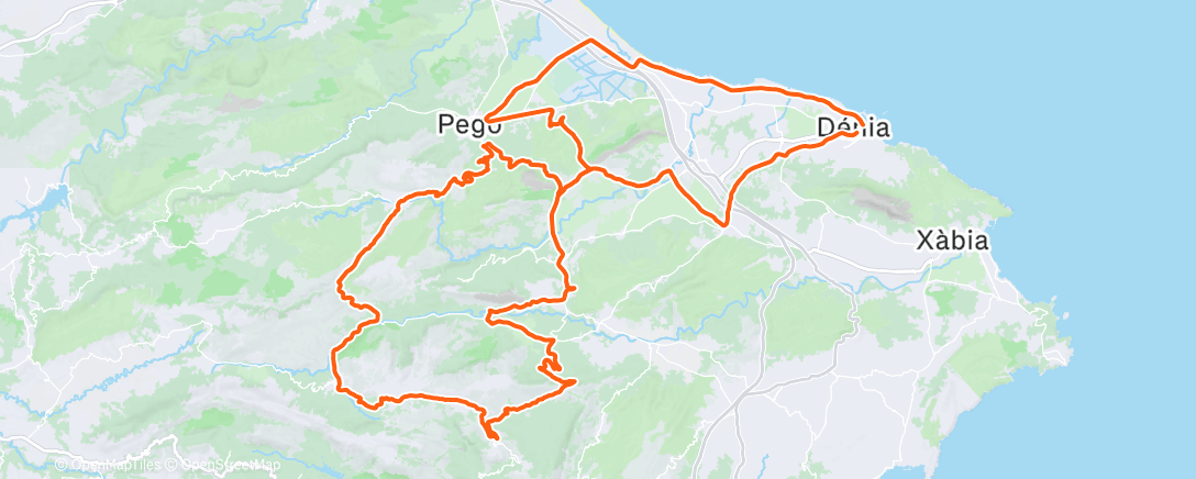 Map of the activity, Morning Ride