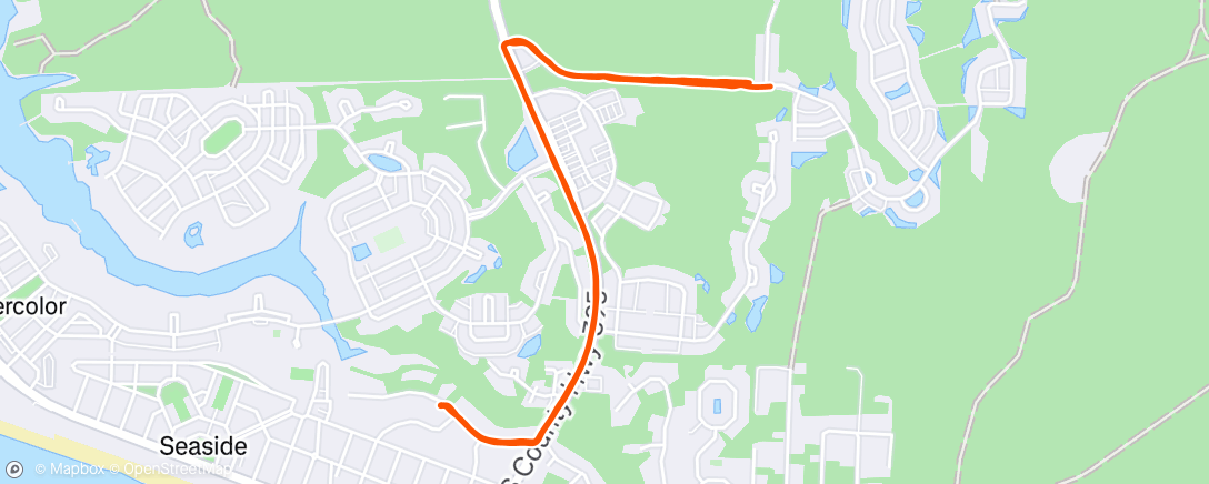 Map of the activity, Afternoon Ride