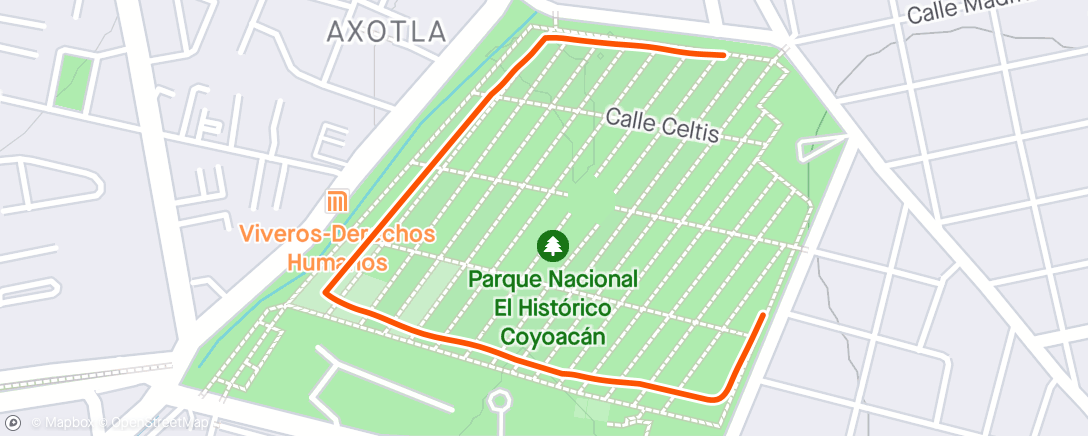 アクティビティ「Carrera por la mañana」の地図