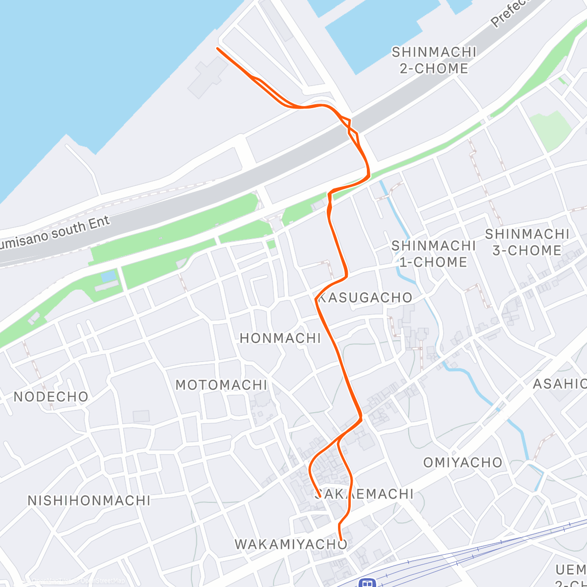 Map of the activity, Mein erster Lauf