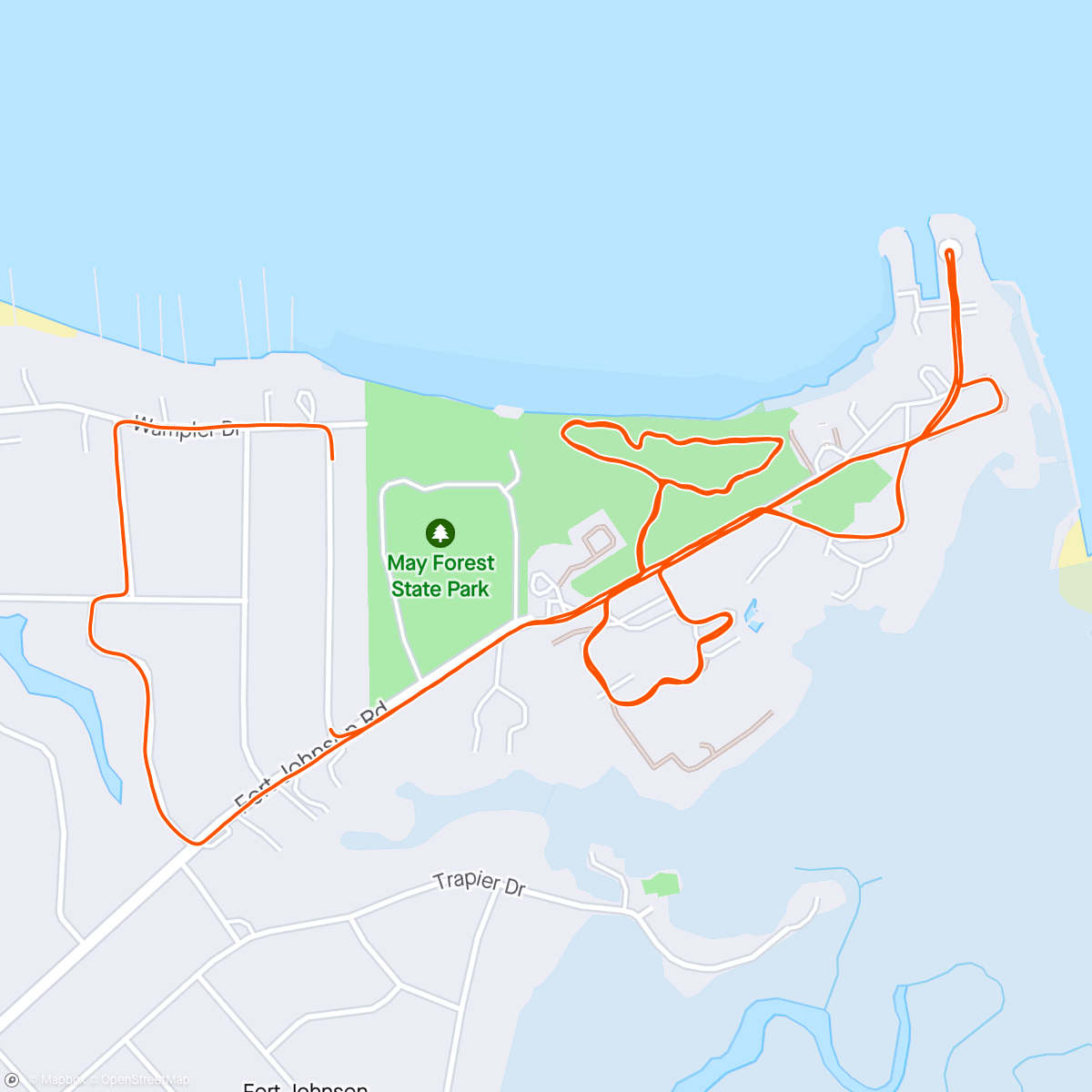 Map of the activity, Some DNR trails