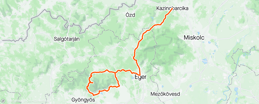 Map of the activity, Hongrie stage 3