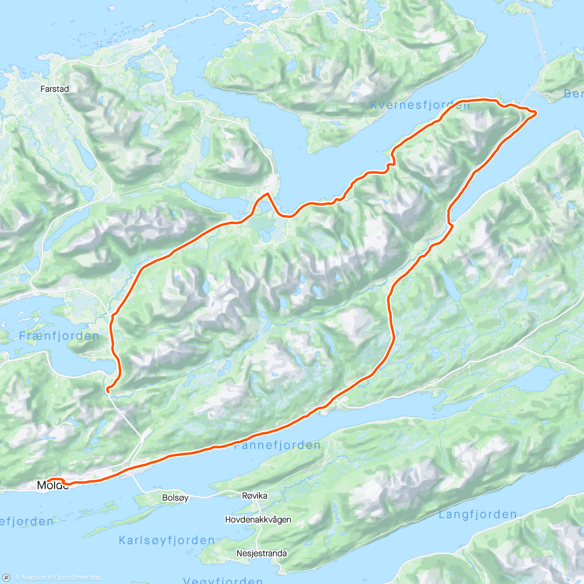 Map of the activity, Fint på tur