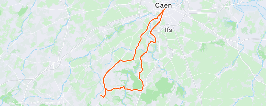 Map of the activity, Morning Ride