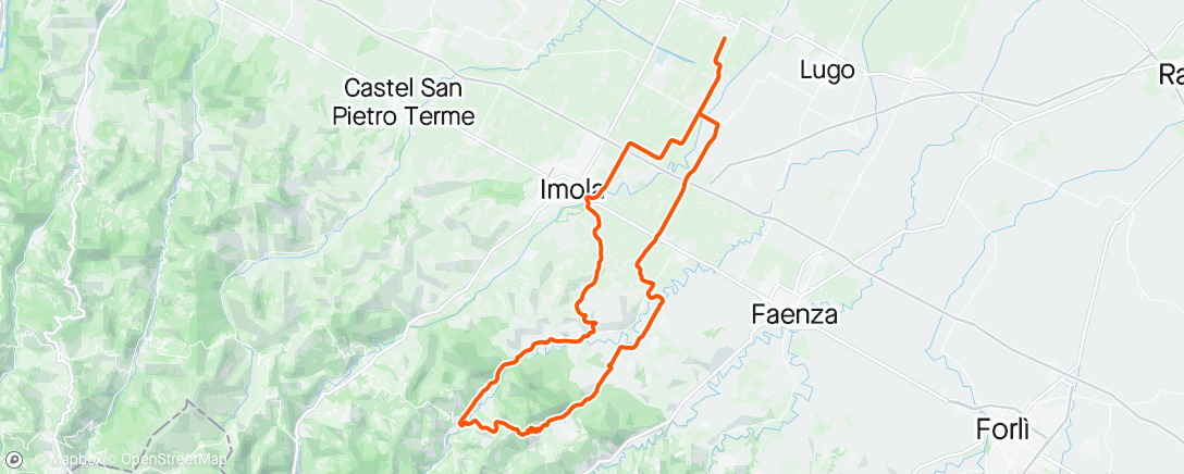 アクティビティ「Giro mattutino Somec tranquilli」の地図