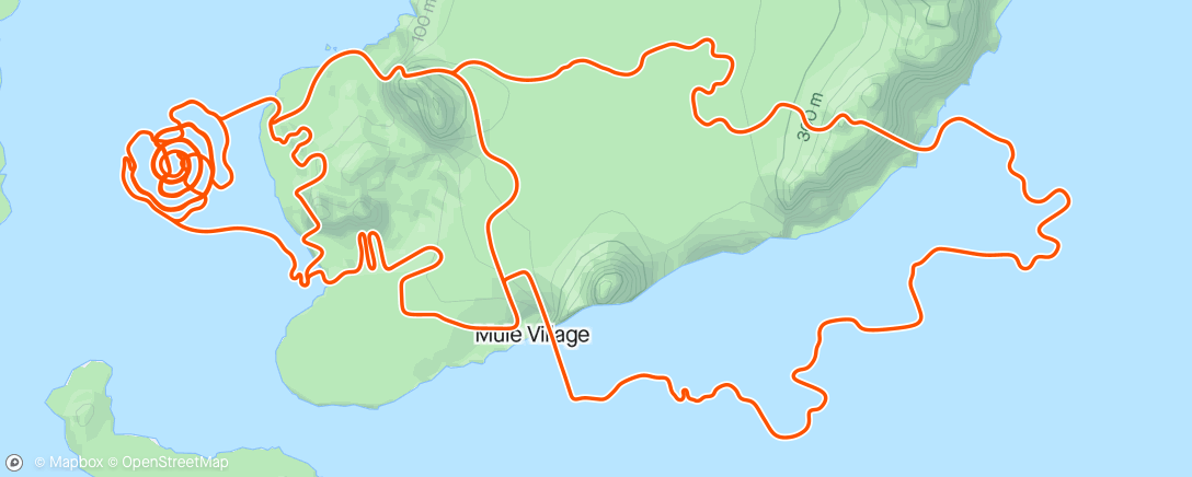Mapa de la actividad, Zwift - Spiral into the Volcano in Watopia