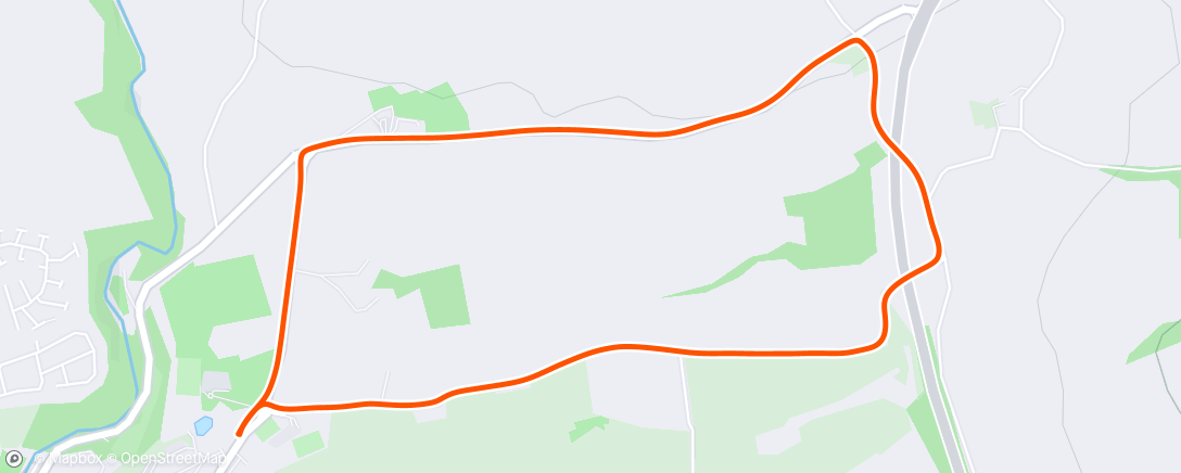 Map of the activity, Post Work Run…