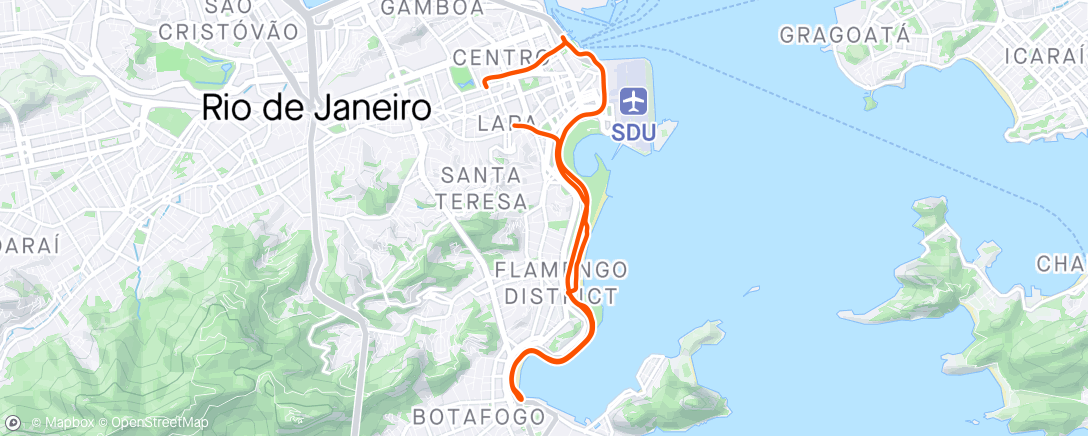 Map of the activity, Correndo pelo Rio🏃🏻‍♂️❤️