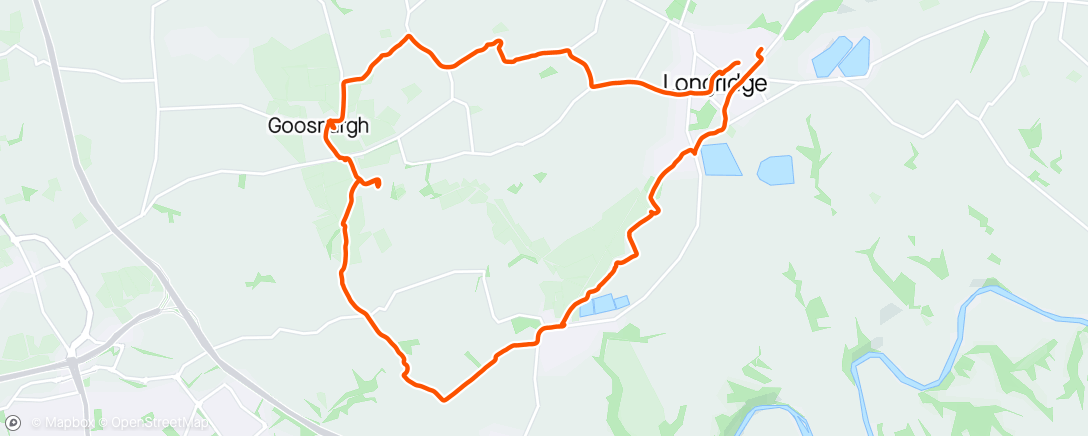 Map of the activity, Longridge 10 miles, 10 pubs