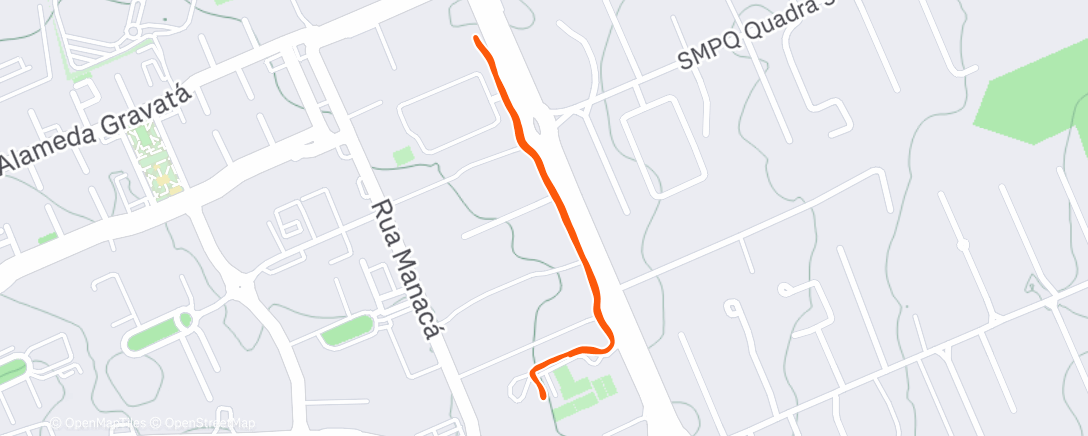 Map of the activity, Morning Run