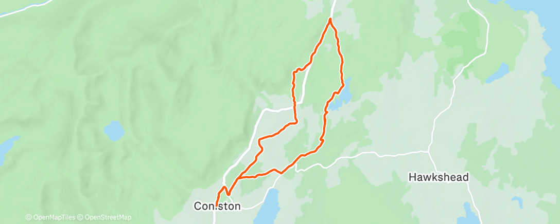 Map of the activity, Tarn Hows loop w/Jamie