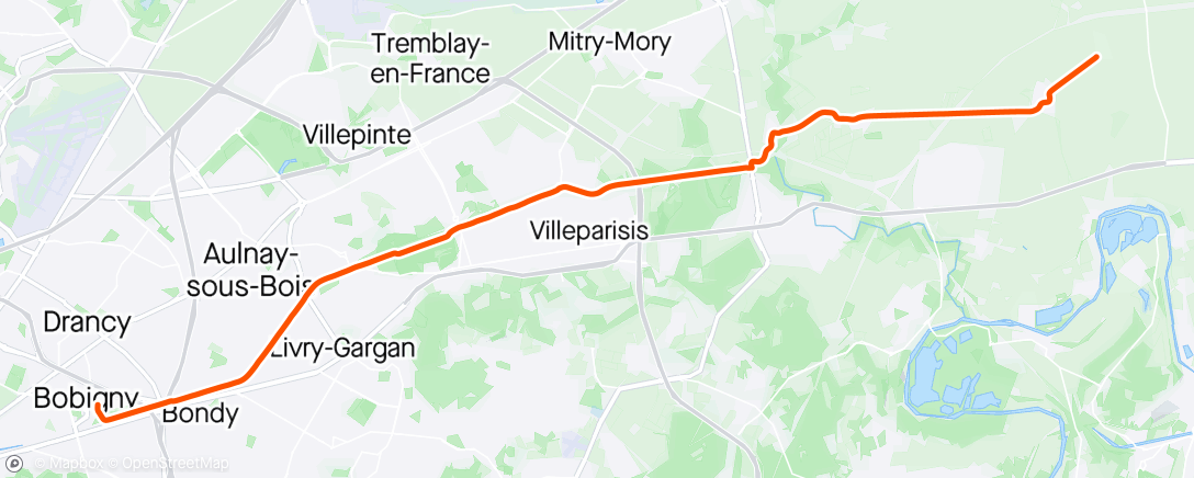 Map of the activity, Vélo taffe 2/2