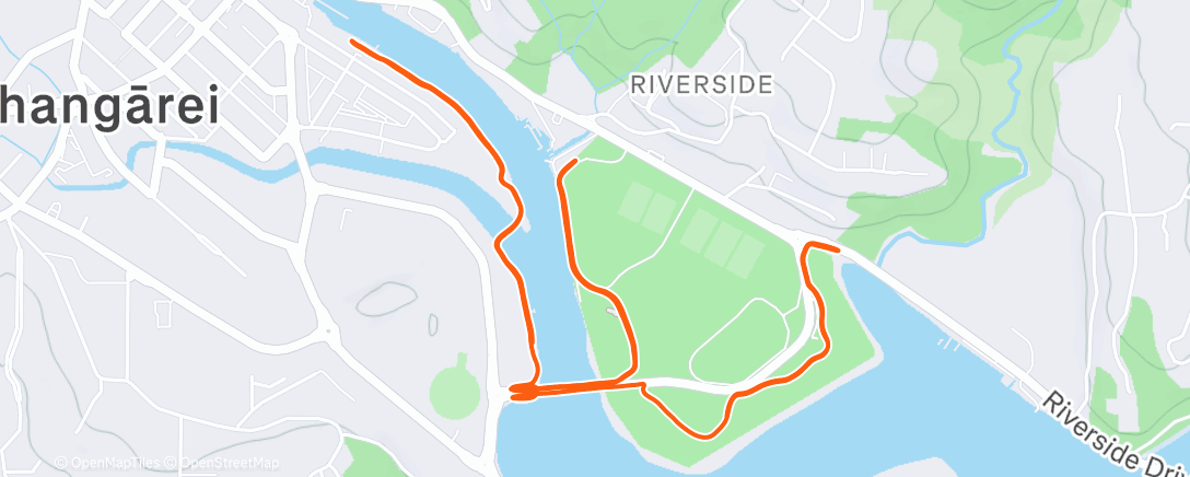 Map of the activity, Morning Run