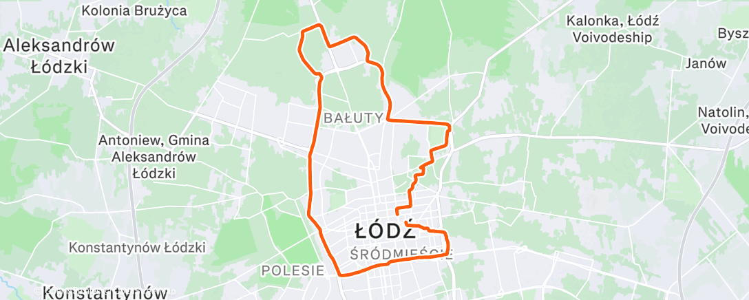 Map of the activity, Prędkość dostosowana do panujących warunków 🤪