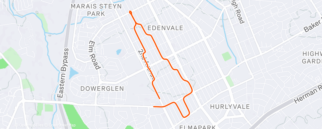 Map of the activity, "Temu" Christmas Tree🎄Run