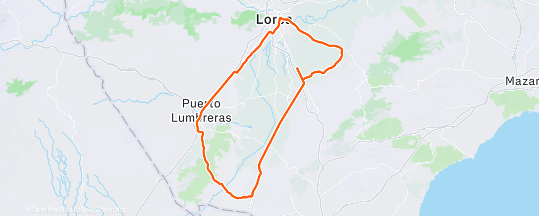 Карта физической активности (Bicicleta por la mañana)