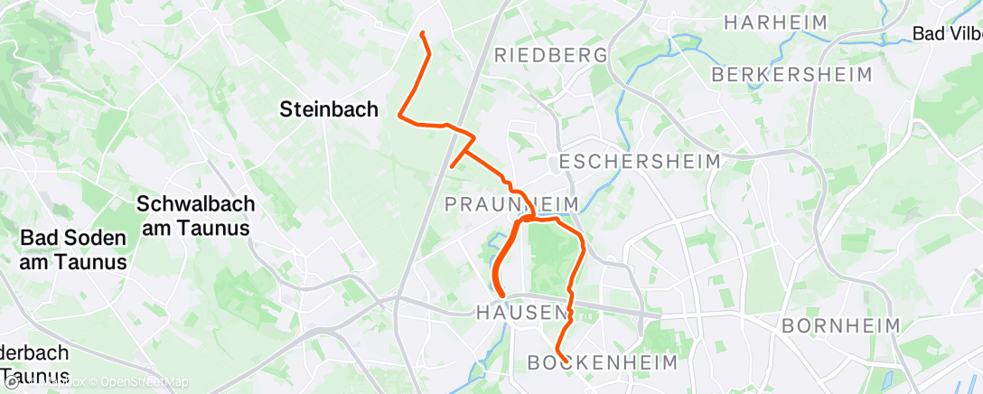 Map of the activity, Abendlauf