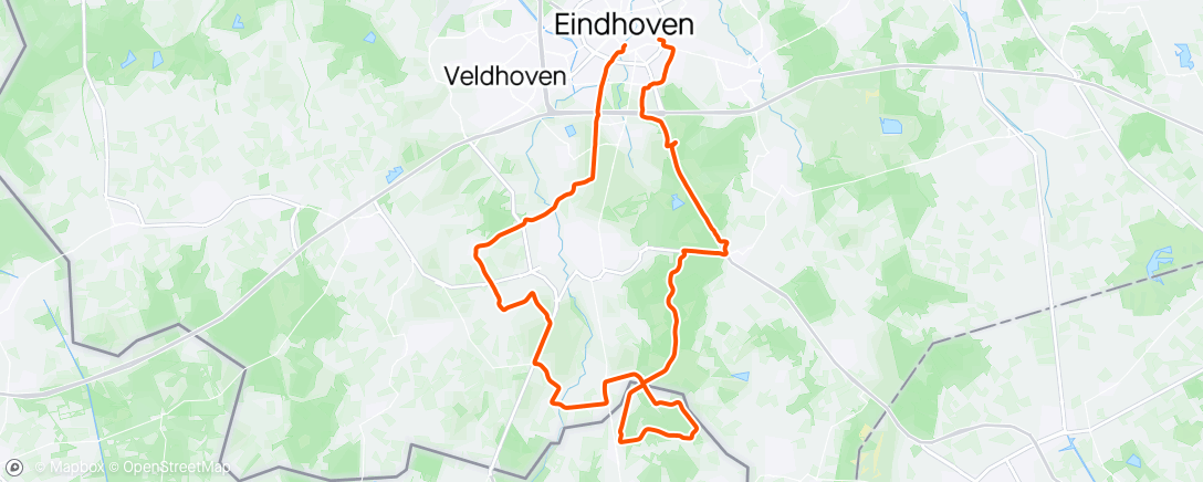 Map of the activity, Eindje Fietsen