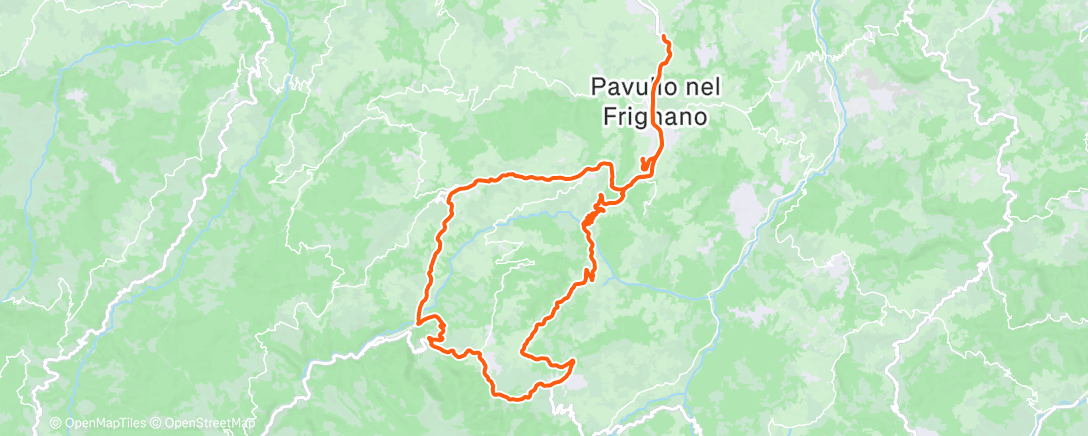 Map of the activity, Morning Ride