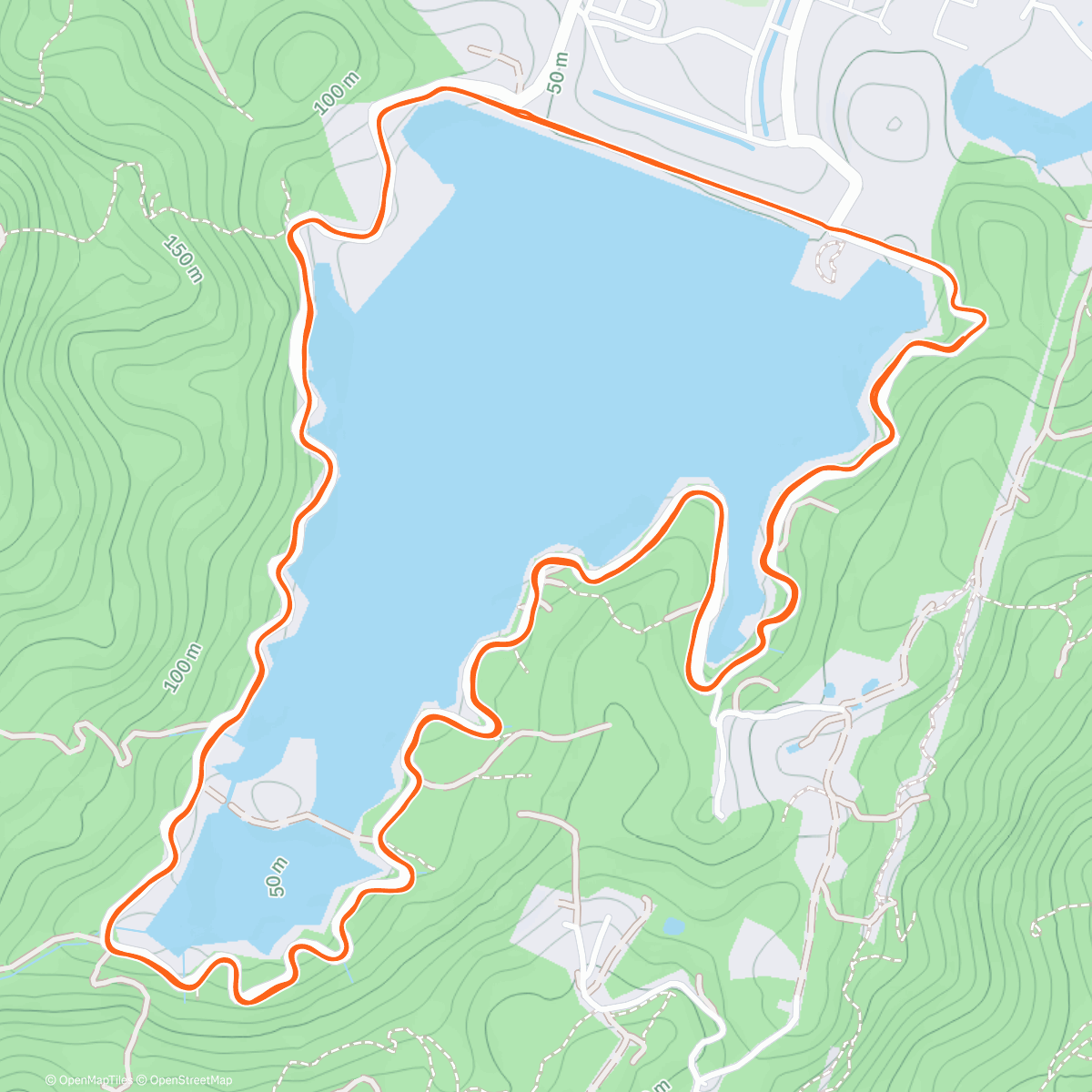 Map of the activity, Morning Run