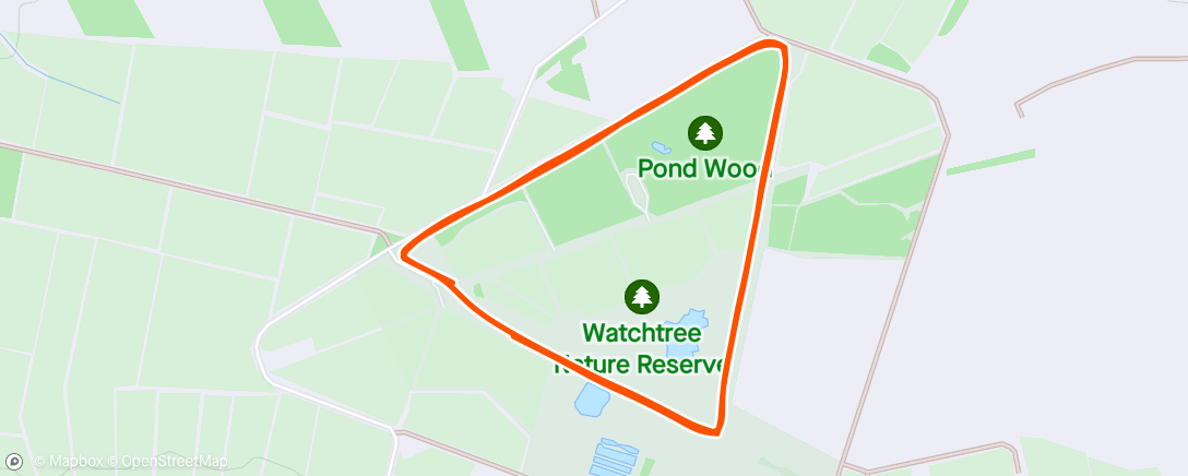 Map of the activity, Watchtree with Louis in the buggy and Aggie on the lead